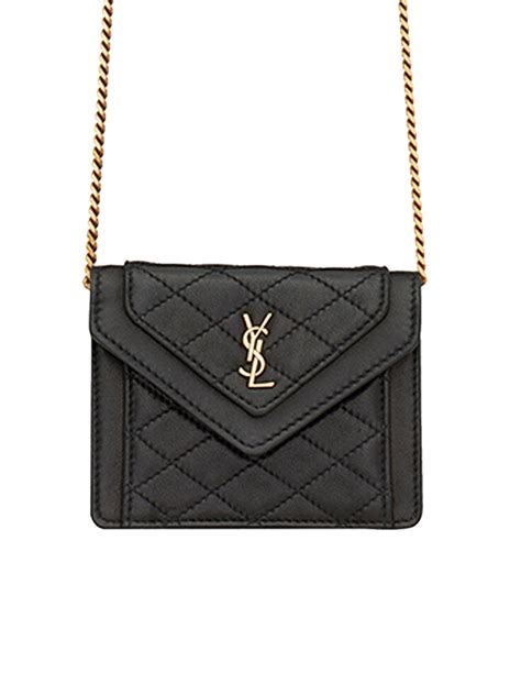 Saint Laurent Gaby Micro Bag in Quilted Lambskin 